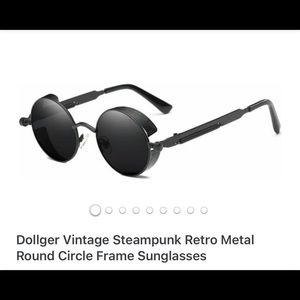Dollger Vintage Steampunk Retro Sunglasses